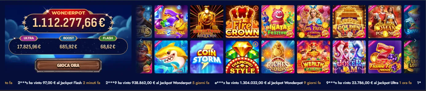 Catalogo Ludico: Stratificazione per Provider e Categoria