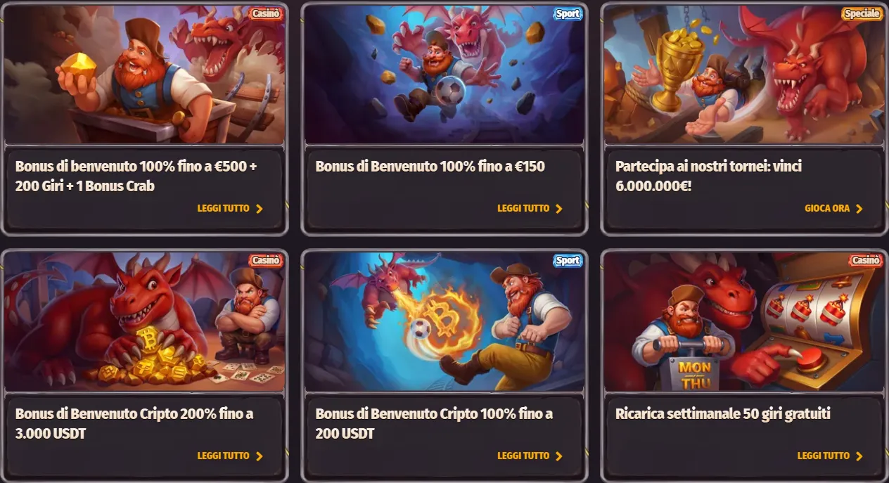 Architettura del Pacchetto di Benvenuto: €500, 200 Free Spin e Meccanica Crab